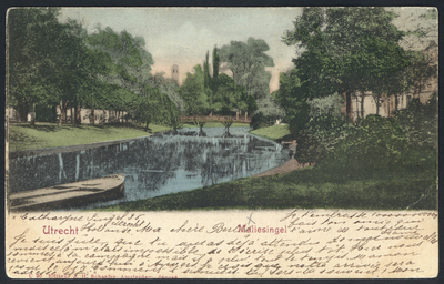 606116 Gezicht op de Stadsbuitengracht te Utrecht, vanaf de Maliesingel.